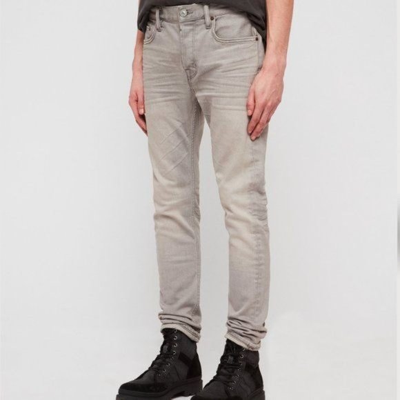 AllSaints Cigarette Skinny Jeans Gray - Picture 3 of 13